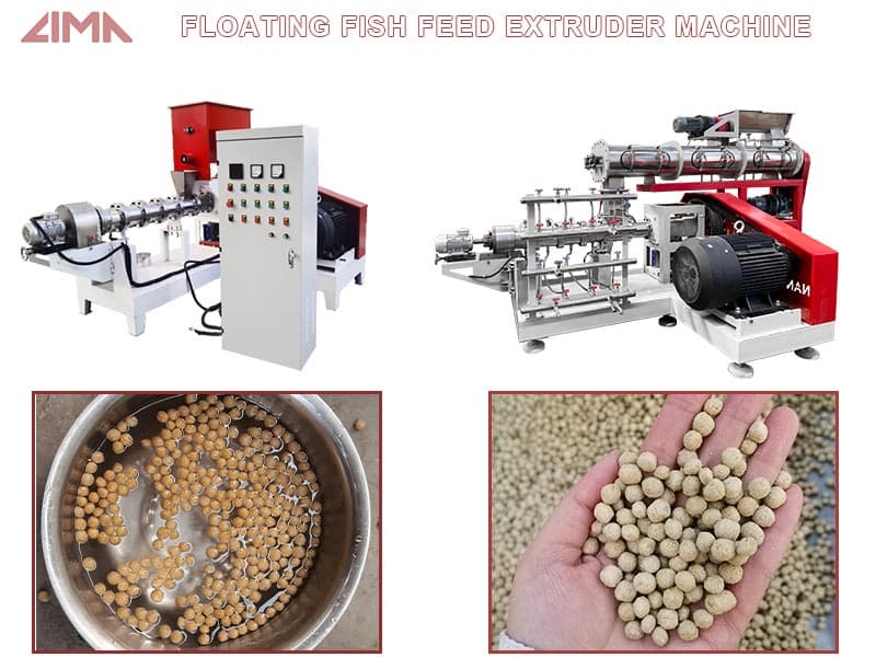 floating fish feed extruder